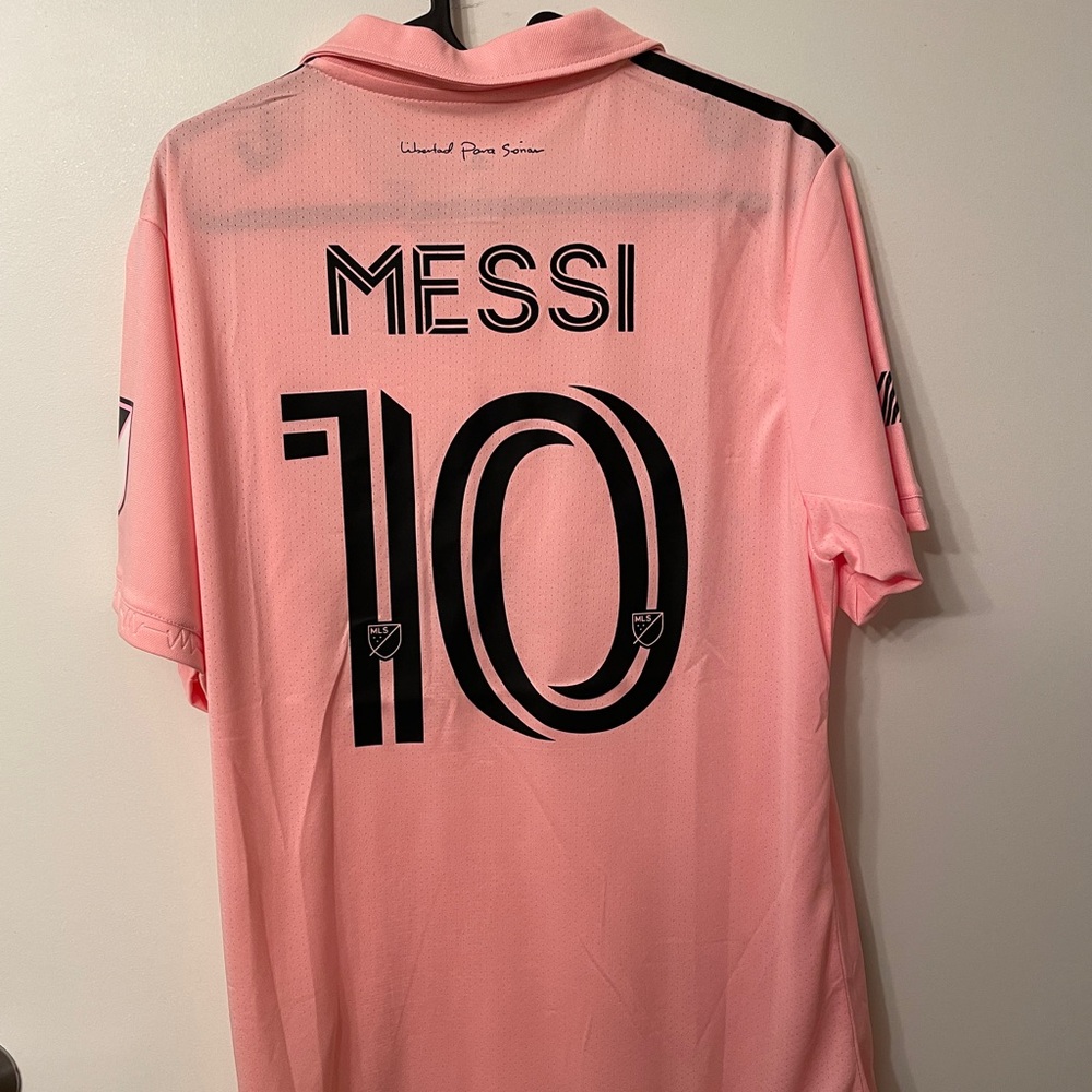 Messi Adidas Inter Miami Jersey Size Large Pink NWT